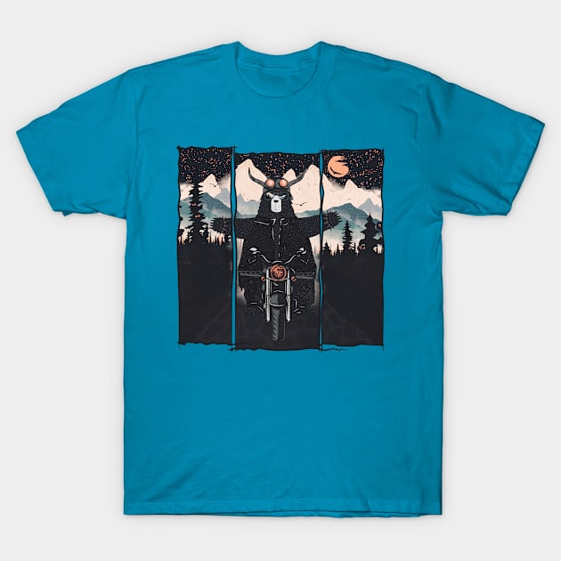 Wild Biker T-Shirt by Bongonation